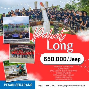 Paket Long Jeep Lava Tour Merapi