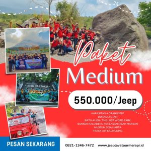 Paket Medium Jeep Lava Tour Merapi